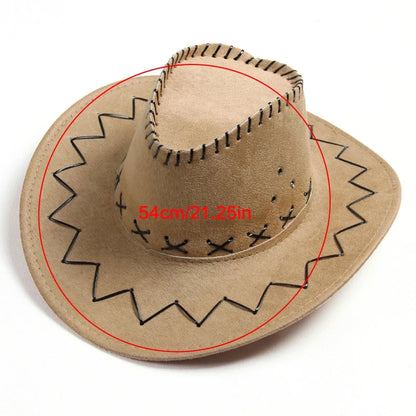 Fashion Simple Kids Cowboy Hat - Western Child Cowgirl Hats for Halloween and Birthday Costume Accessories, Holiday Decor