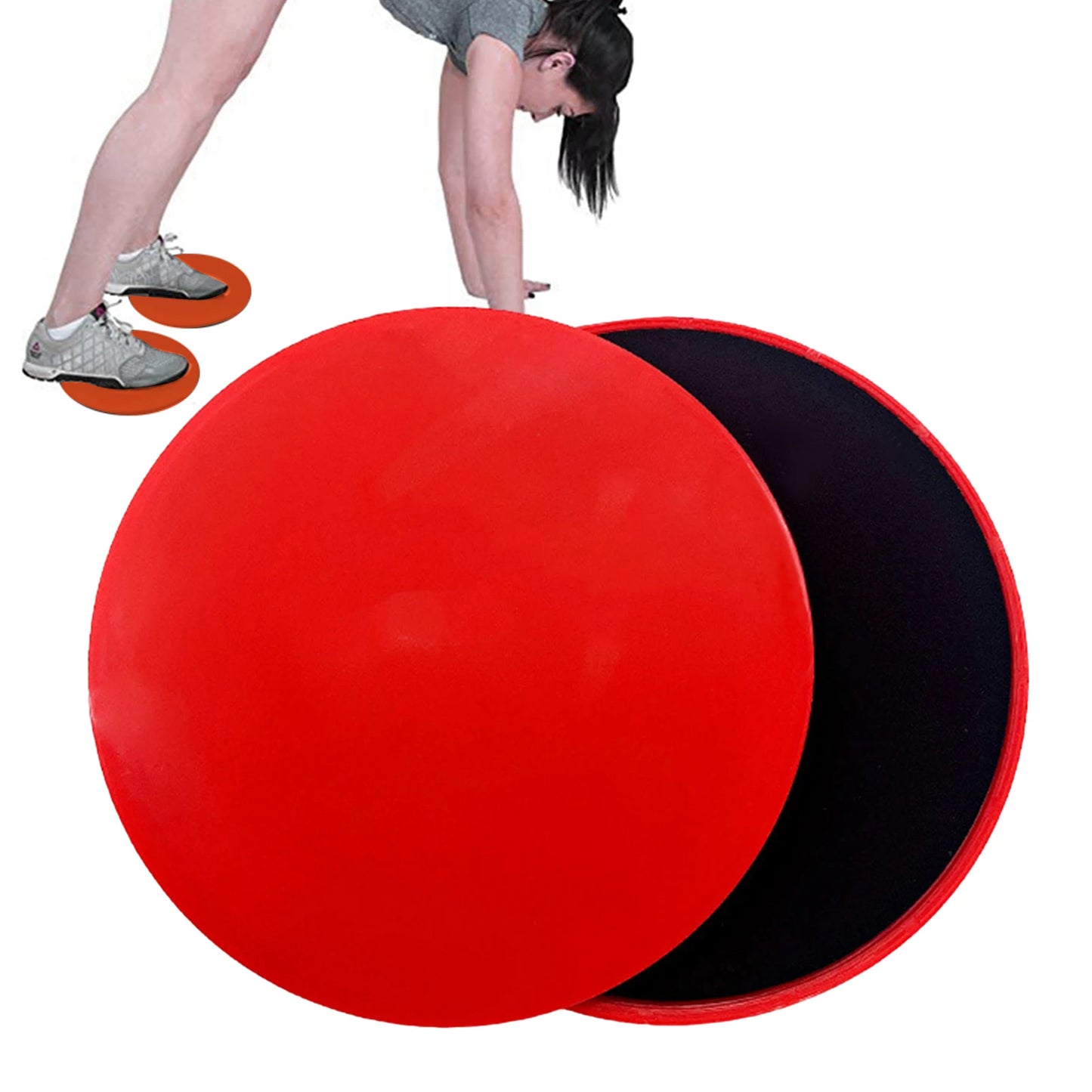 Fitness Core Slider Discs - Pilates Gliding Discs for Full-Body Workout, Abdominal Training, Yoga and Sports Equipment