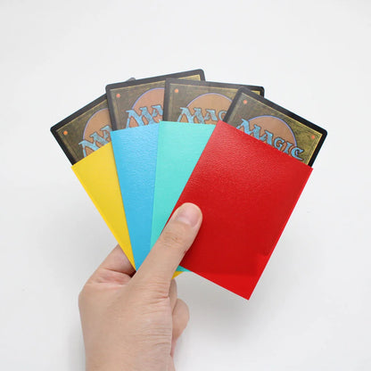 100PCS Matte Colorful Standard Size Card Sleeves - TCG Trading Cards Protector for Board Games, PKM, Tarot