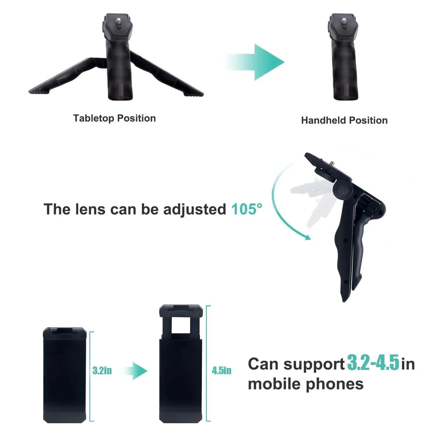 Smartphone Vlogging Kit – Includes Tripod, Mini Microphone, and Accessories for iPhone and Android, Perfect for TikTok, Live Streams, and YouTube Videos