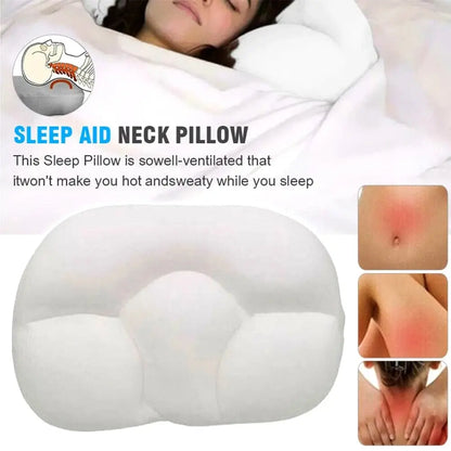 All-Round Sleep Pillow with Egg Sleeper Design - Orthopedic Memory Foam Neck Pillow for Pain Relief, 3D Micro Airball Deep Sleep Pillow