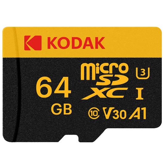 KODAK Memory Card Driving Recorder - 32GB/64GB Micro SD Memory Card for Mobile Phone, PC, Earphone, Speaker, HD Camera, Game Switch