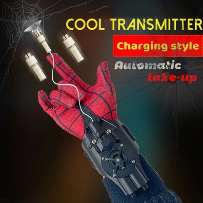 Spider-Man Web Shooters Wrist Launcher - Upgraded Peter Parker Cosplay Gadget Set, Toys for Kids, Perfect Gift