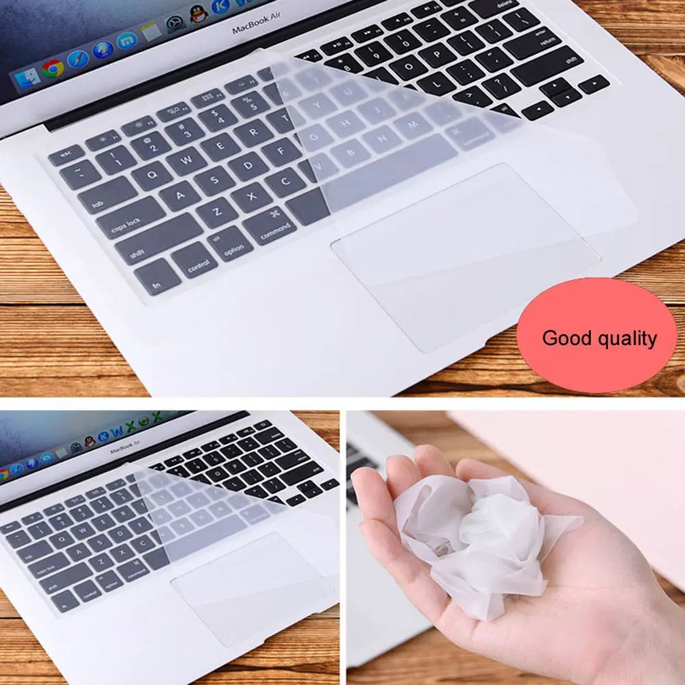 Universal Laptop Keyboard Cover Protector - 12-17 inch Waterproof Silicone Notebook Computer Keyboard Protective Film - Dustproof and Durable