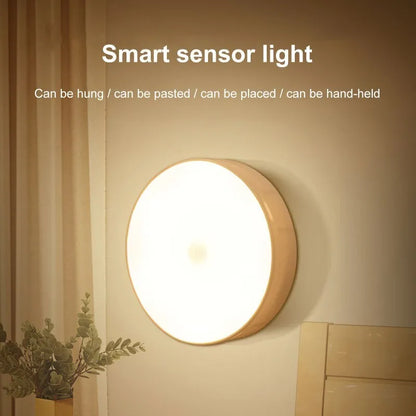 LED Smart Human Body Sensor Night Lamp - Emergency Automatic Lighting with USB Charging, Wireless Magnetic Suction, Use Night Light