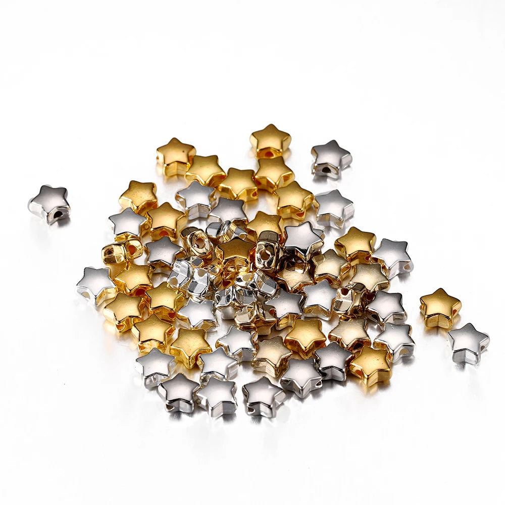 Irregular Loose Spacer Bead - 100/200Pcs CCB Bead Charm for DIY Necklace Bracelet - Jewelry Making Supplies & Accessories