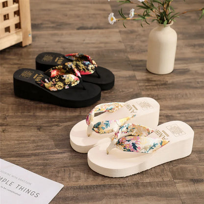 Fashion Women's Flip Flops - Summer Beach Platform Slippers, Casual Wedges Sandals for Outdoor Summer Shoes