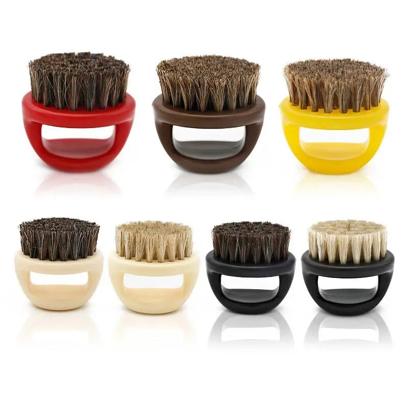 Professional Men's Beard Shaving Brush Set – Bristle Brushes, Barber Neck Duster, Hair Removal and Salon Hairdresser Tools