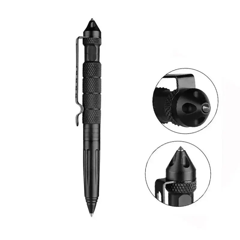 Multifunctional Tactical Metal Pen - Anti-Skid with Emergency Glass Breaker for Self Defense