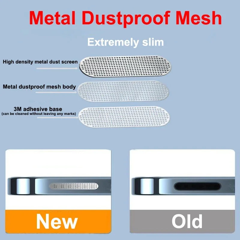 Dustproof Net Stickers for Red Magic 9 Pro/Pro+ - Anti-Dust Metal Mesh Dust Cover for Earpiece Speaker Holes