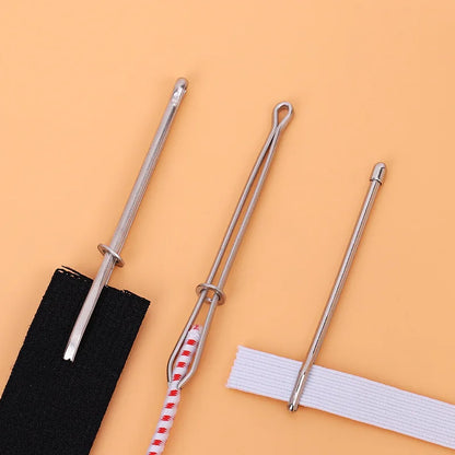 Elastic Metal Drawstring Rope Threaders: DIY Sewing Accessories - Self-Locking Tweezer Clip for Elastic Cord Rope Threading