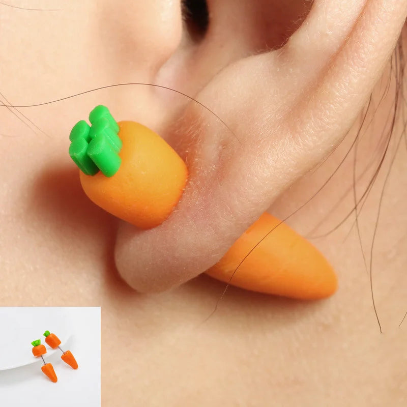 Handmade 3D Polymer Clay Animal Earrings - Cute Cat Studs for Women and Girls, New Fashion Ear Jewelry