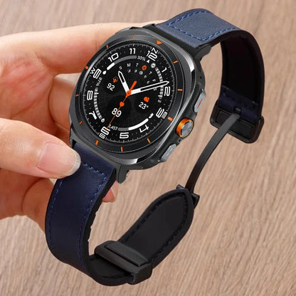 Magnetic Silicone Sport Strap for Samsung Galaxy Watch Ultra 47mm - Durable Wristband and Bracelet Band Accessories