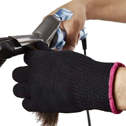 New Double-Sided Hair Straightener Curling Tong: Heat-Resistant Hairdressing Finger Gloves - Salon Tools for Hair Styling