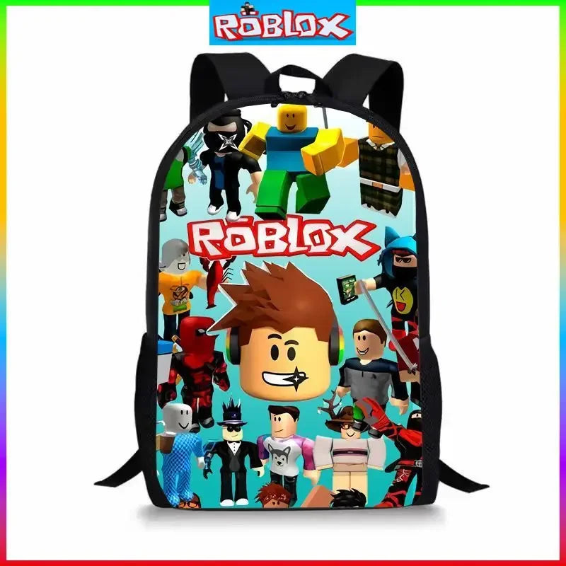 HOT ROBLOX Backpack for Kids - Anime Cartoon School Bag for Primary and Secondary Students