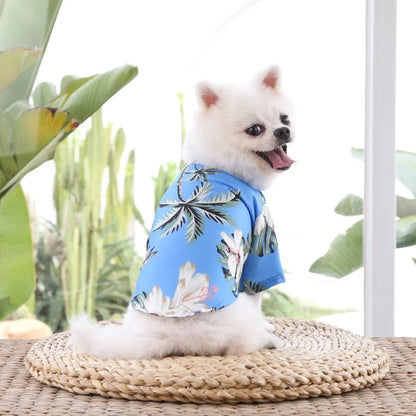 Beach Pineapple Shirt for Small & Medium-Sized Dogs: Hawaiian Pet Clothing for Spring & Summer - Golden Retriever, Cat Apparel