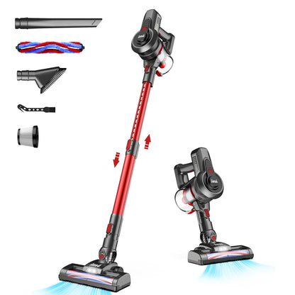 INSE N650 Cordless Vacuum Cleaner - Powerful 4 in 1 Stick Vacuum with Rechargeable Battery, Up to 45 Mins Runtime