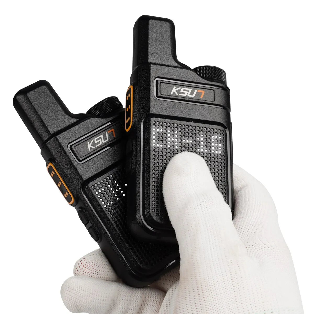 KSUT PMR446 Walkie Talkie Set - 2 Pieces Mini Portable Handheld Radio, Wireless Two-Way Transceiver for Communication