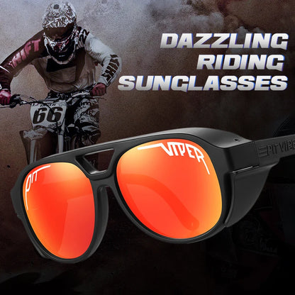 Men's Cycling Sunglasses UV400, MTB Bicycle Eyewear, Road Bike Goggles, Windproof Running Sports Glasses, TR90 Frame