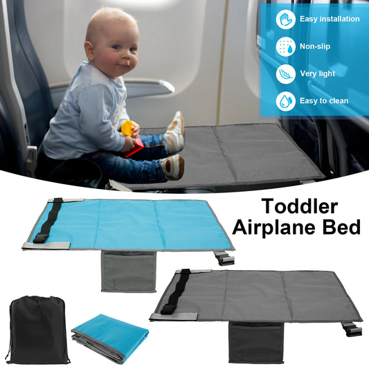 Portable Kids Travel Airplane Bed | Children's Foot Leg Rest Hammock | Baby Footrest Bed | Toddler Airplane Seat Extender | Comfortable Travel Solution