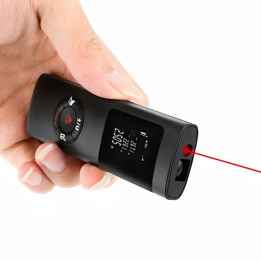 40M/60M Mini Smart Laser Distance Meter – Infrared Rangefinder, USB Rechargeable, Portable Handheld Tool