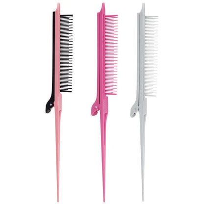 High-Gloss Hair Cutting Comb: Tip-Tail Plastic Comb for Hair Salon Styling - Makeup Brush Tool for Weaving and Stereotypes