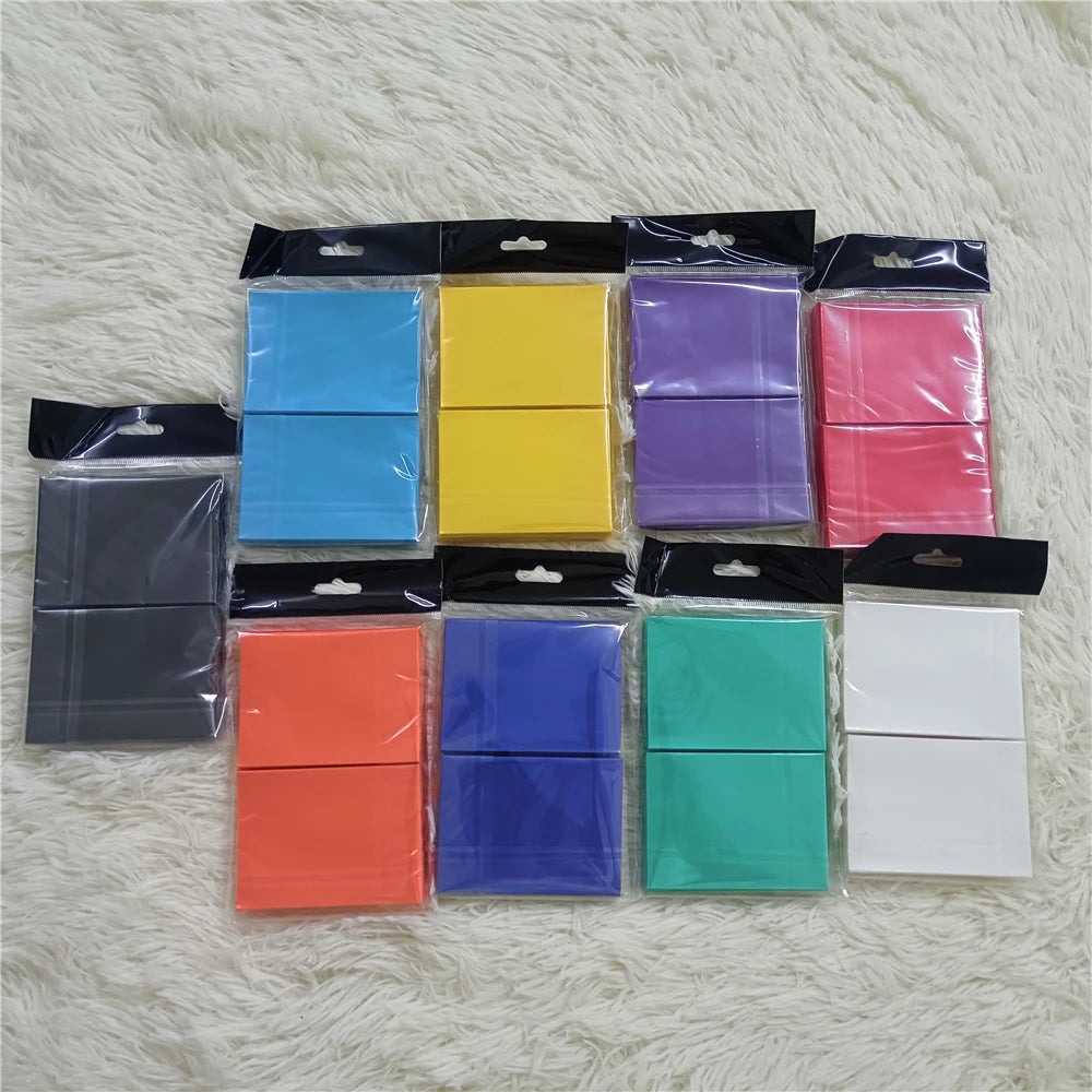 100PCS Matte Colorful Standard Size Card Sleeves - TCG Trading Cards Protector for Board Games, PKM, Tarot