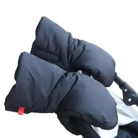 Cozy Winter Essential: Fur Fleece Hand Muff for Prams - Keep Your Hands Warm on Baby Carriage Pushchairs - Buggy Clutch Cart Glove, Must-Have Stroller Accessory