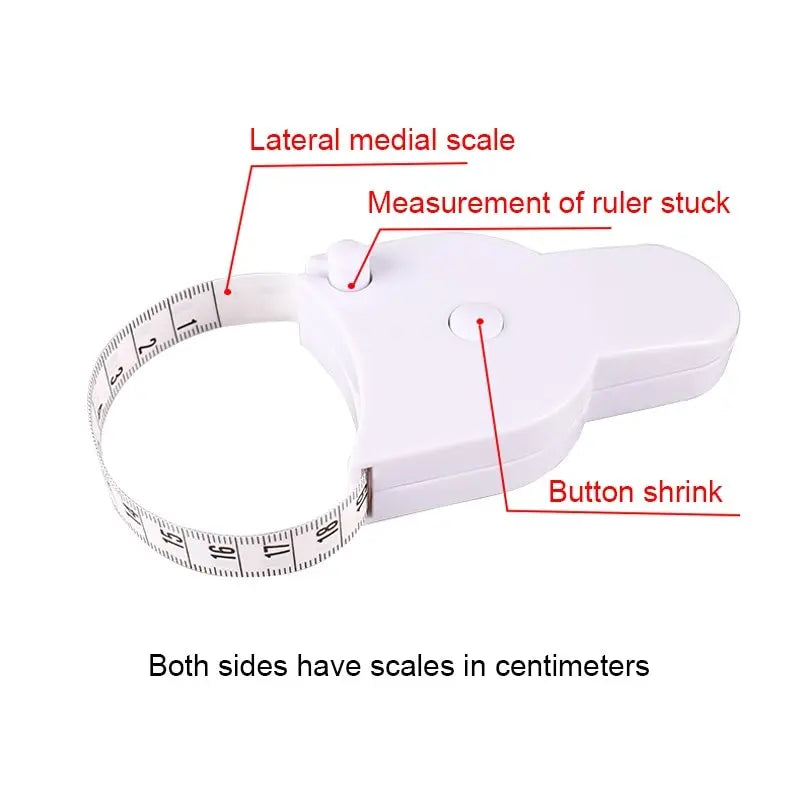 Automatic Telescopic Body Measuring Tape - Sewing Ruler Centimeter Meter - White Tools for Accurate Measurement