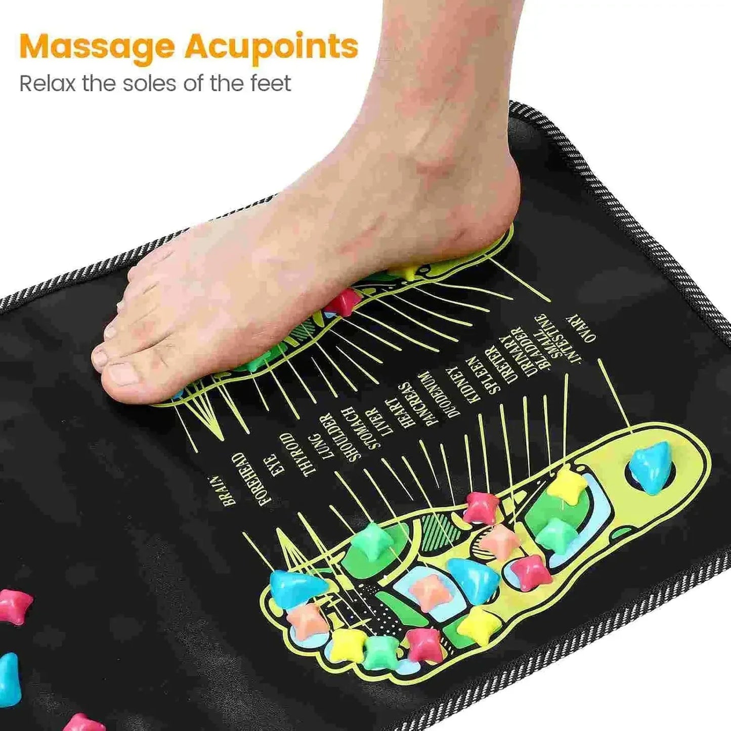 Finger Pressure Foot Massage Board – Health Walk Foot Pad, Imitation Goose Soft Stone Road Massage Pad