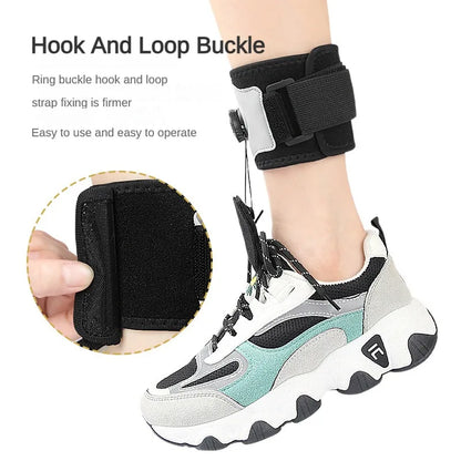 Adjustable AFO Foot Drop Brace - Left/Right Foot Orthosis Support for Walking with Shoes - Lifting Up Knob Design