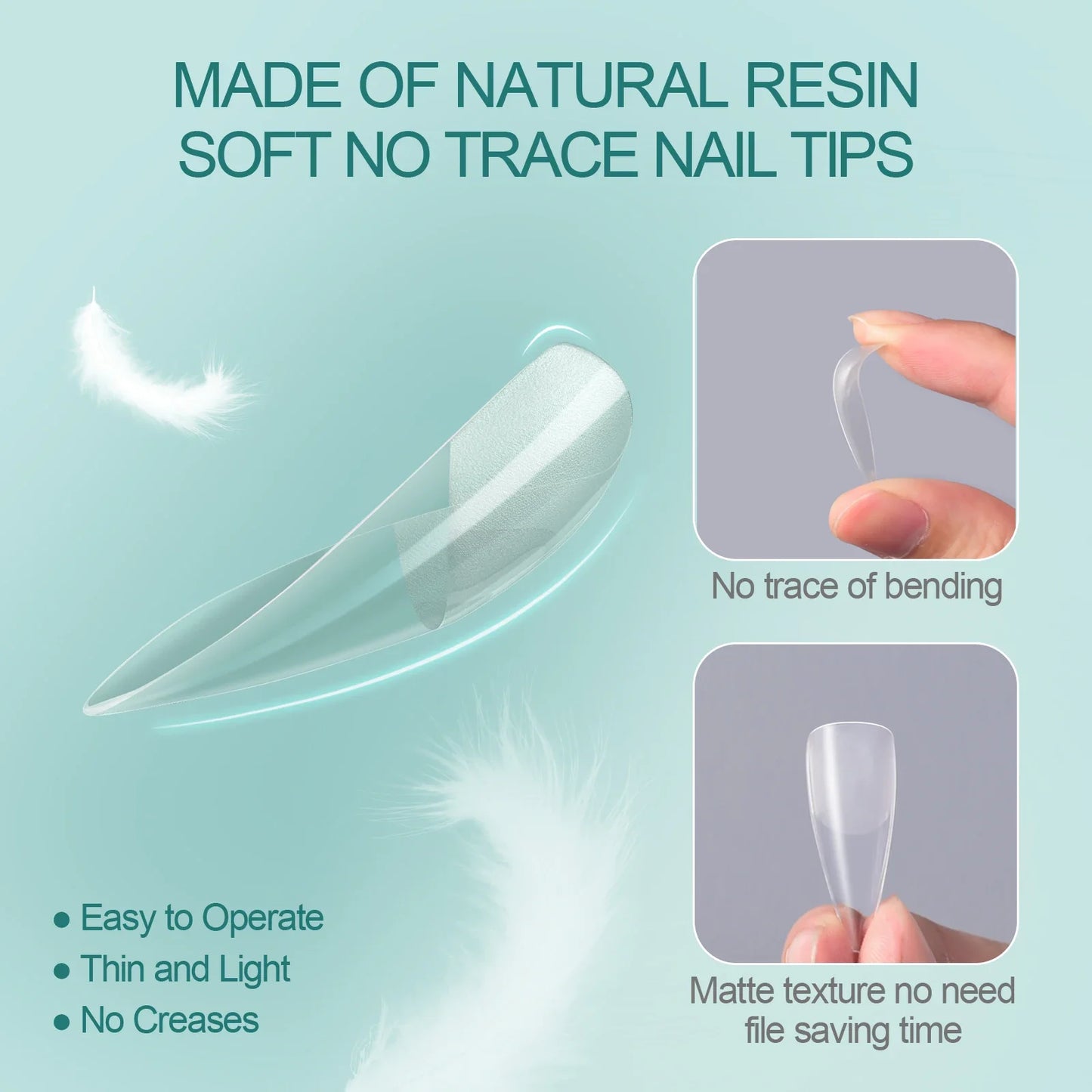 Nailpop 120pcs Acrylic Nails: Short Almond Coffin Square Fake Capsule - Artificial Nail Extension Soft Gel Tips with Accessories Tools