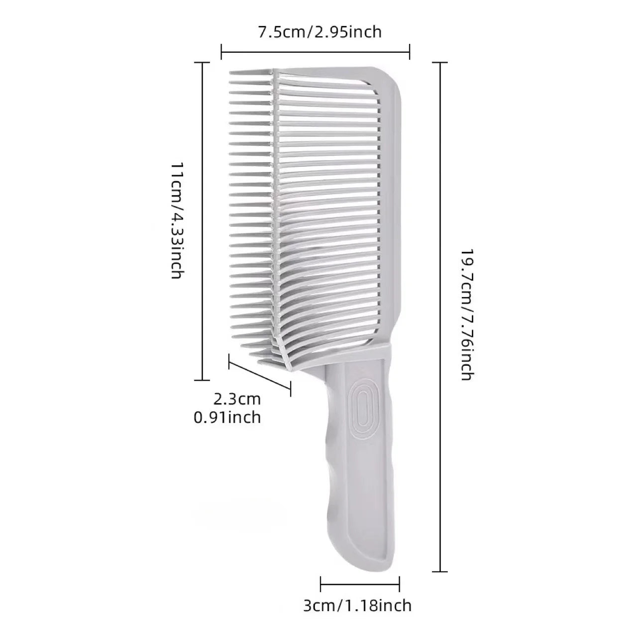 Men's Styling Comb Set - Blending, Fading, and Positioning Combs, Arc Flat Utility Comb for Men's Hair Styling Supplies