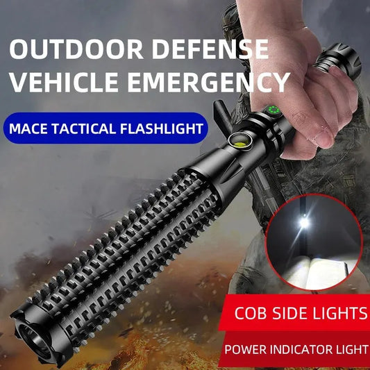 Wolf Tooth Lamp Rod - Strong Light Charging Outdoor Super Bright Multi-Functional Vehicle Tool, Retractable for Self-Defense and Patrol