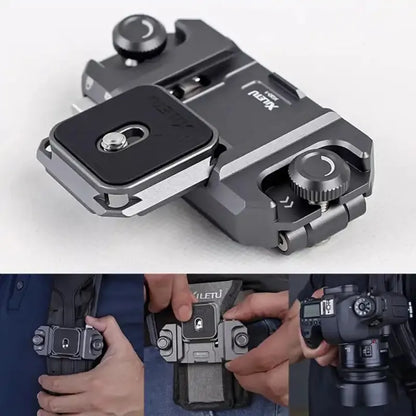 Universal DSLR Camera Gimbal Arca Swiss Quick Release Plate Clamp - Tripod Slider Mount Adapter with Quick Switch Camera Clamp