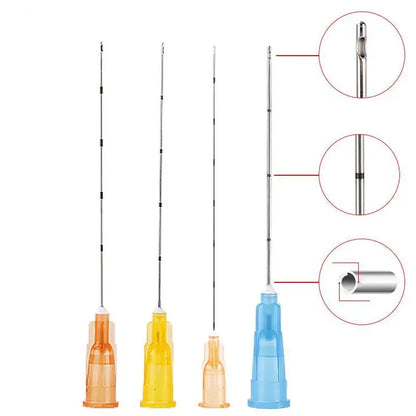 Disposable Blunt Tip Cannula Needle: Facial Filler Injection - Various Gauges, 20-Pack (2pcs/pack*10)