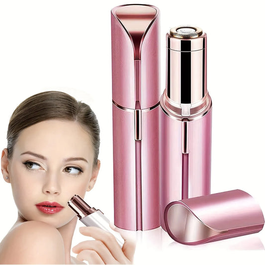 Portable Lipstick Shaped Electric Hair Remover for Women - Painless and Effective Facial Hair Removal Razor Shaver Tool for Home Use