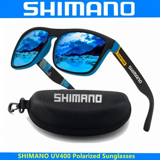 Shimano Polarized Sunglasses - UV400 Protection for Men and Women - Outdoor Hunting, Fishing, Driving, Bicycle Sunglasses with Optional Box