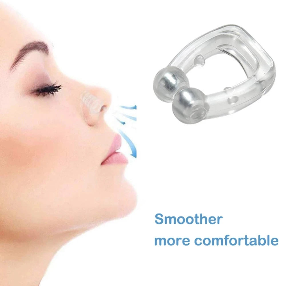 Anti-Snoring Nose Clip - Snore Prevention Gadget for Men and Women, Quiet Sleep Nighttime Anti-Snore Corrector