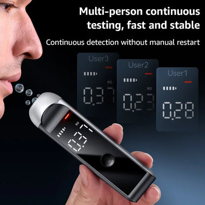 Professional Automatic Alcohol Tester: Rechargeable Breathalyzer for Accurate Alcohol Testing