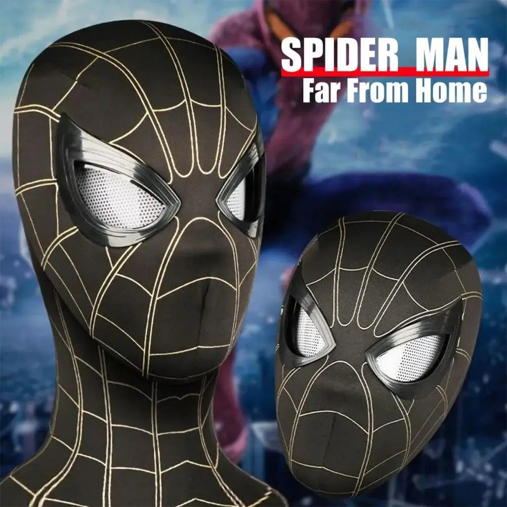 Spiderman Mask with Movable Eyes – Remote Control Peter Parker Cosplay Toy | Halloween Costume and Christmas Gift for Kids