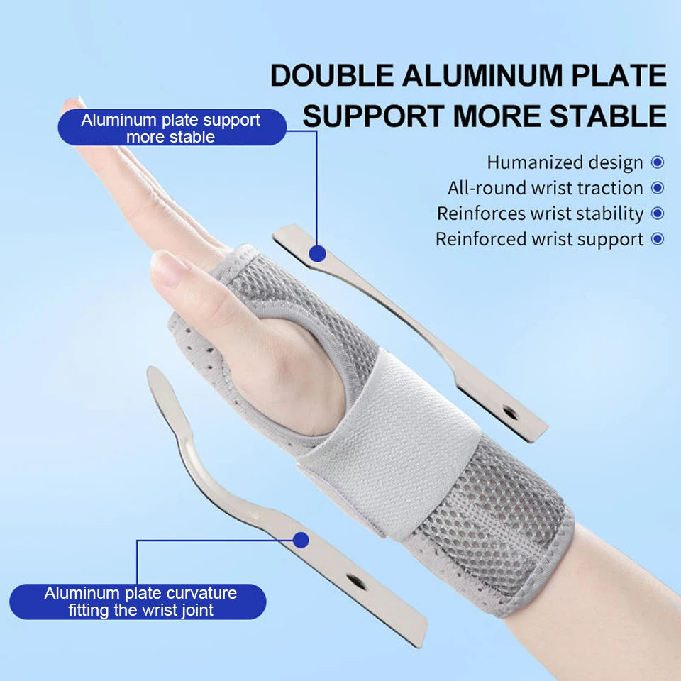 Breathable Professional Wrist Support | Splint Brace for Arthritis, Carpal Tunnel, Sprains, Tendinitis