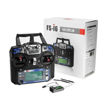 FLYSKY FS-i6 I6 2.4G 6CH AFHDS 2A Radio Transmitter: IA6B, X6B, A8S Receiver for RC Airplanes, Helicopters, FPV Racing Drones