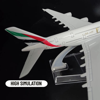 Emirates Airlines Diecast Airplane Model 1:400 - Metal A380 & B777 Aircraft Replica, Aviation Miniature for Home Decor and Toy for Boys