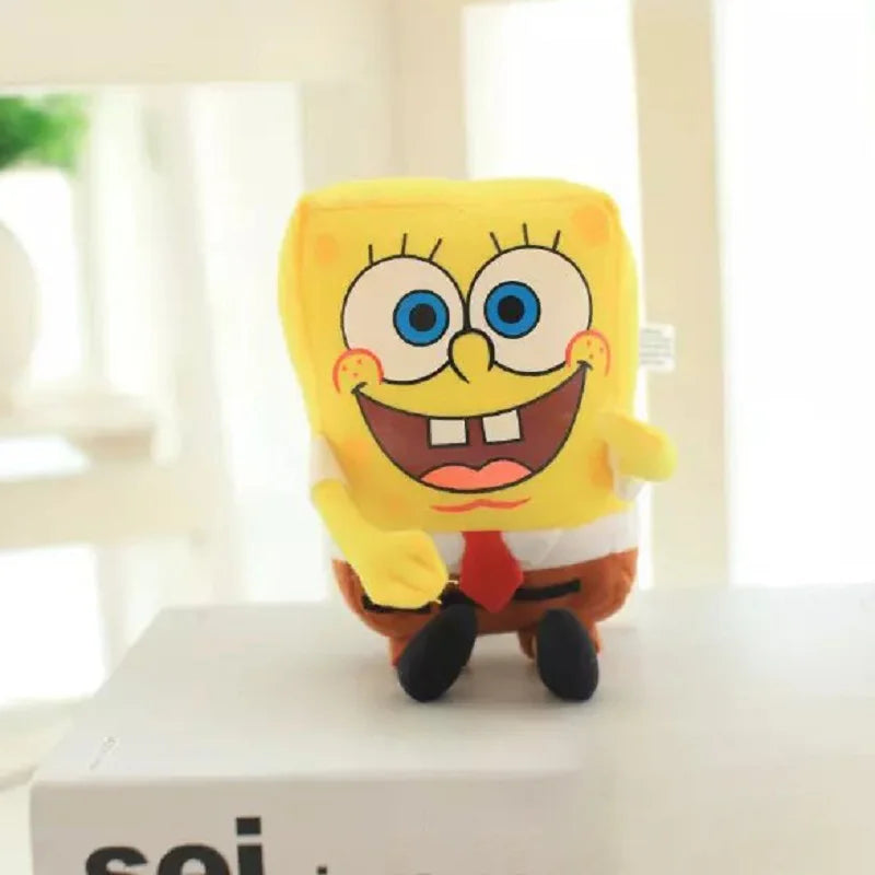 SpongeBob SquarePants Plush Doll - Kawaii Anime Stuffed Toy and Pillow, Creative Set for Wedding Gifts