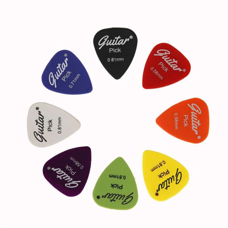 Elevate Your Guitar Playing with 50Pcs/Set Electric Guitar Pick Acoustic Music Picks Plectrum - Available in Various Thicknesses (0.58/0.71/0.81/0.96/1.20/1.50mm) - Essential Guitar Accessories