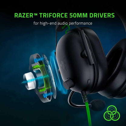 Razer BlackShark V2 X Wired Esports Headset with Passive Noise Cancellation, 7.1 Surround Sound, Hyperclear Cardioid Mic