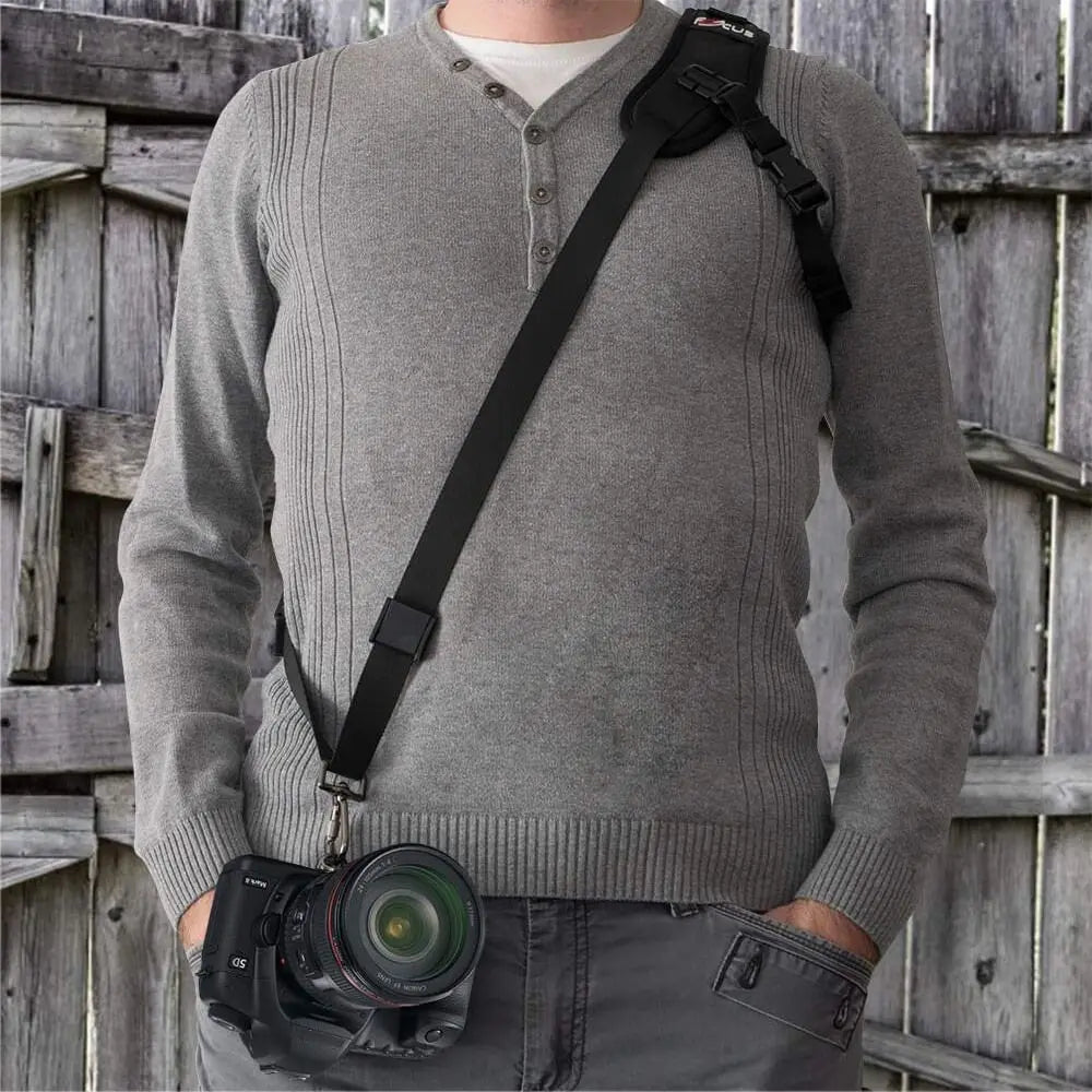 Quick Rapid Camera Sling Strap: Shoulder Strap for Canon, Nikon, Sony DSLR Cameras - Neck Strap Belt Accessory