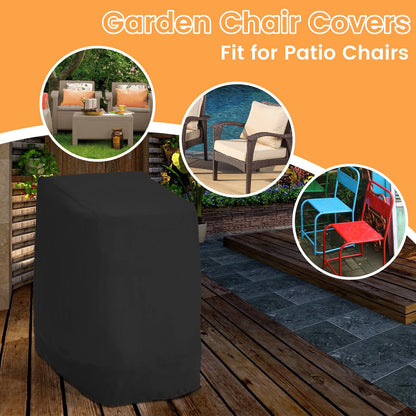 Stacked Chair Dust Cover - High Quality Waterproof Storage Bag for Outdoor Patio Furniture, Dustproof Garden Chair Protector