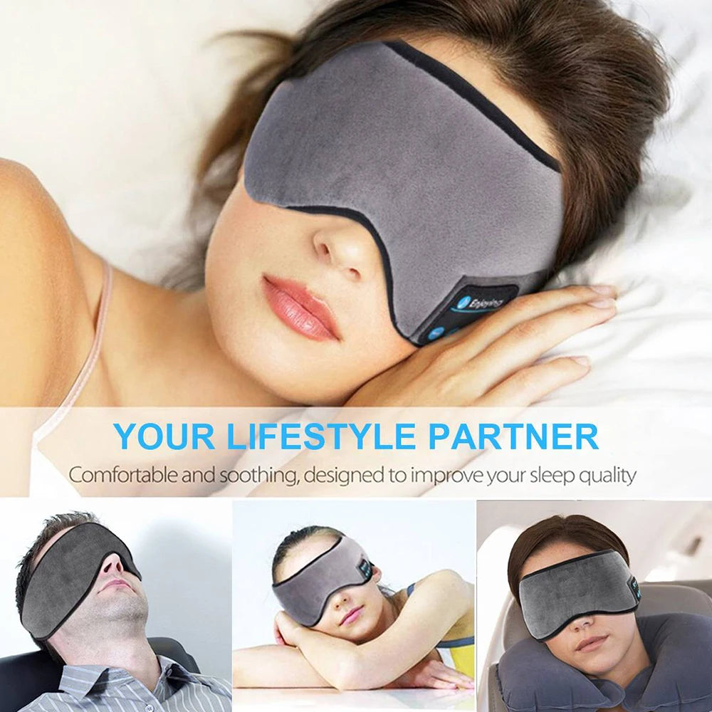 Unwind with Bluetooth Sleeping Headphones Eye Mask - The Perfect Blend of Comfort and Music